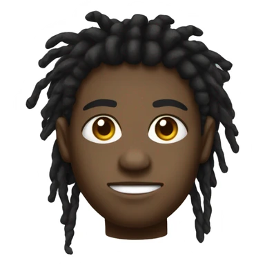 rosto de uma criança negra com dreads sticker