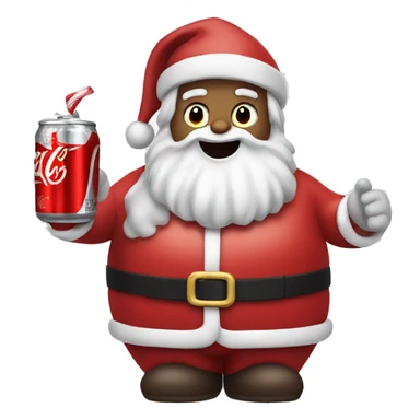 Santa with a Diet Coke  sticker