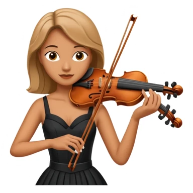 woman playing violin sticker