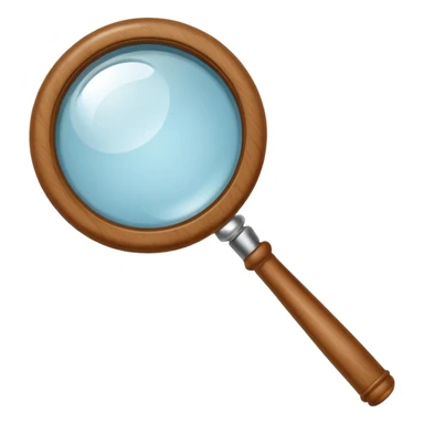 Magnifying glass emoji sticker
