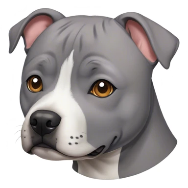 Grey staffy sticker