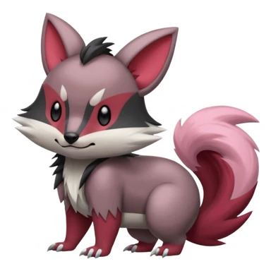 Teddiursa-Minccino-Zoroark-Obstagoon-fusion  sticker