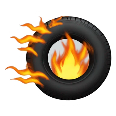 tires in fire sticker