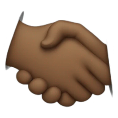 hand shake in unity multi racial sticker