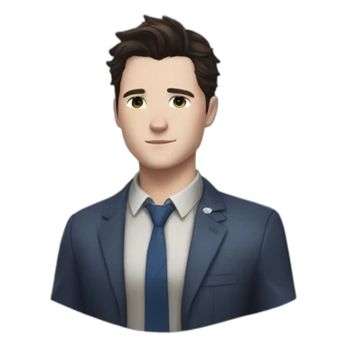 Bryan dechart dress as Connor from Detroit become human sticker