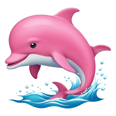 Pink dolphin  sticker