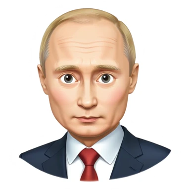 photorealistic president Putin sticker