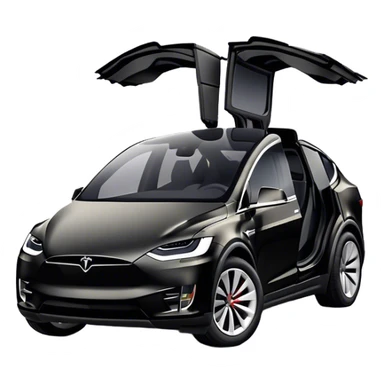 Tesla Model X - Tesla (Model Year: 2022) (Iconic colour: Black) sticker
