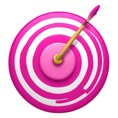 pink bullseye sticker