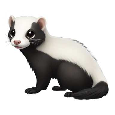 skunk-ferret full-body sticker
