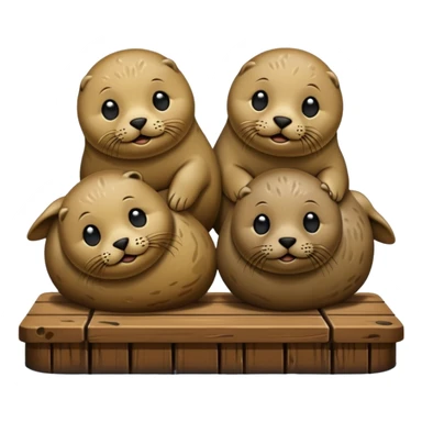 Seals on dock sticker
