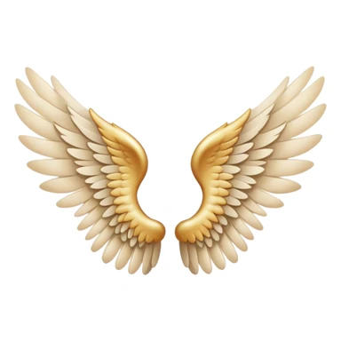 Angel wings beige  sticker