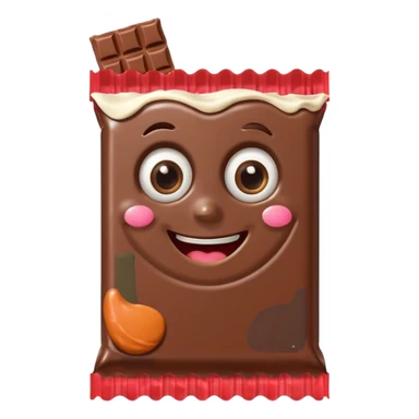 candy bar with accessories and eyes sticker