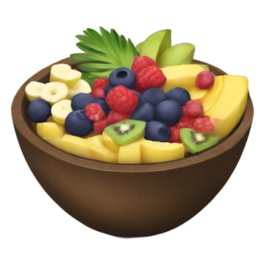 Acai bowl with many fruits  sticker