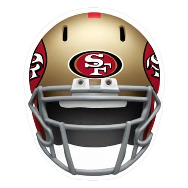 Football team 49ers logo sticker