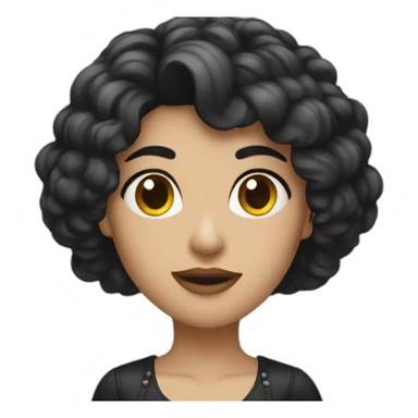 Dark hair mistress sticker