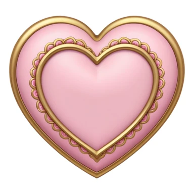 sakura heart with gold accents sticker