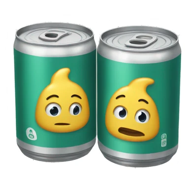 two cans sticker