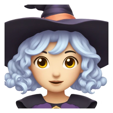 little cute kawaii witch sticker