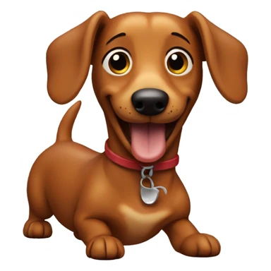 Sausage Dog smiling  sticker