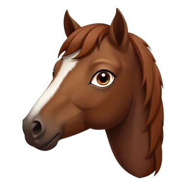 Cinematic Noble Brown Welsh Pony Portrait Emoji, Poised and sturdy, with a well-muscled build draped in a rich, chestnut-brown color, expressive eyes and a gracefully refined head with a gentle, noble profile, Simplified yet sharp and sophisticated features, highly detailed, glowing with a warm, earthy glow, high shine, intelligent and resilient, stylized with an air of pastoral elegance, focused and determined, soft glowing outline, capturing the essence of a watchful and confident brown Welsh pony that appears ready to gallop out of the screen with effortless strength! sticker