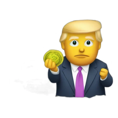 DONALD TRUMP WITH A MONEY sticker
