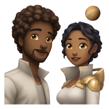 The Adrimina and the Milky Way galaxy if they collided ￼￼ sticker