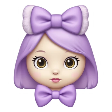 hello kitty in lilac colors sticker