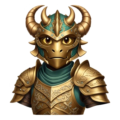 dnd character dragonbord with armor sticker