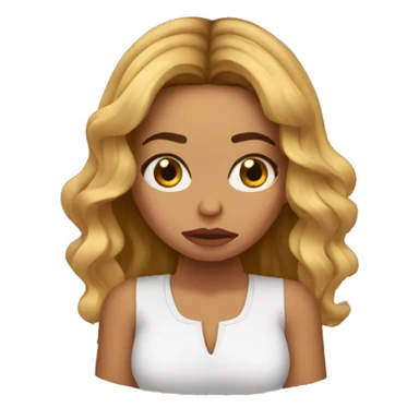 Beyoncé crying, upset sticker