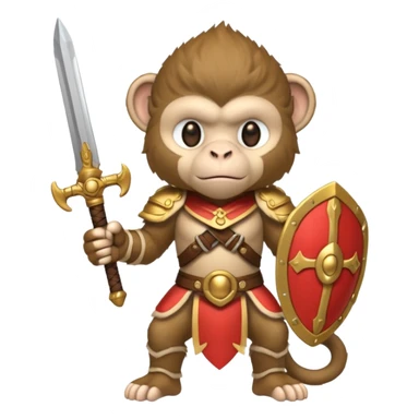 air elemental white monkey warior sticker