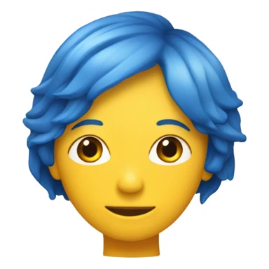 pila color amarillo con azul sticker