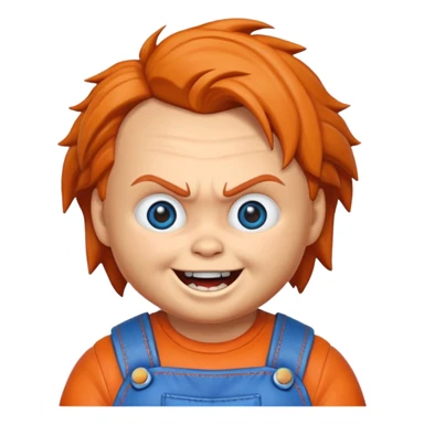 Un emojin de chuky sticker