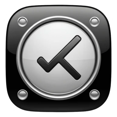 the classic fast forward emoji ⏩  in black and white sticker