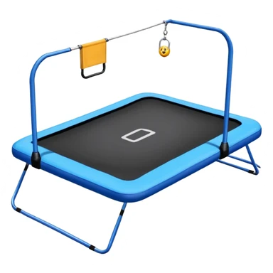 trampoline rectangulaire sans filet  sticker