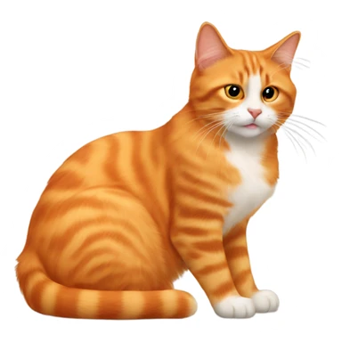 orange cat and ragdoll cat sticker
