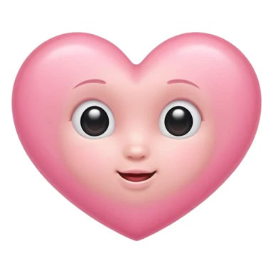 Baby pink heart sticker