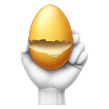 fist holding eggplan sticker