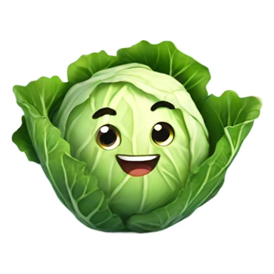 special cabbage smiling sticker