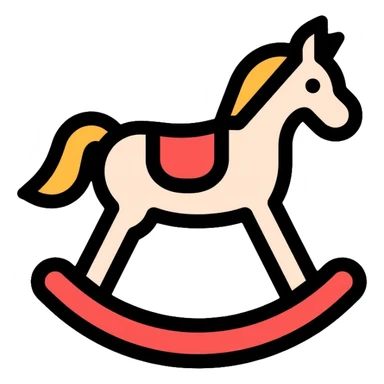 rocking horse sticker