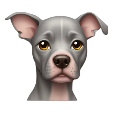 a hairless dog sticker