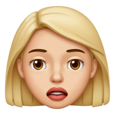 Mordida de labio sticker