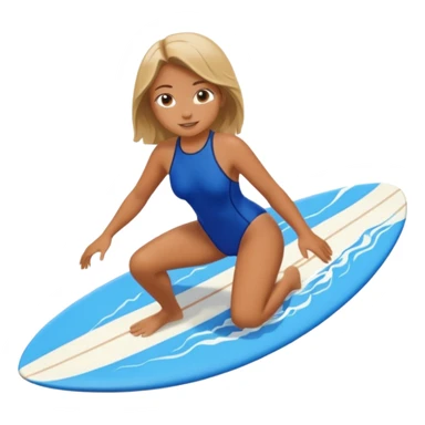 girl is surfing sticker