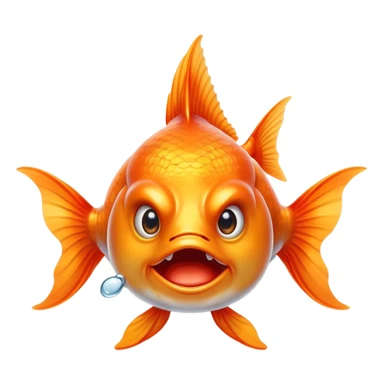 angry goldfish orthodontist  sticker