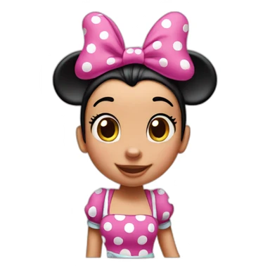 Minnie mouse pink sticker