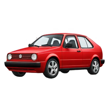 red mk4 volkswagen  sticker