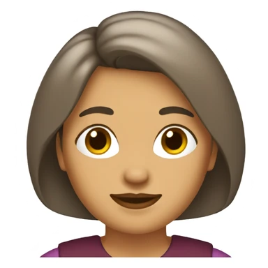 mujer mayor pelo corto marrón sticker