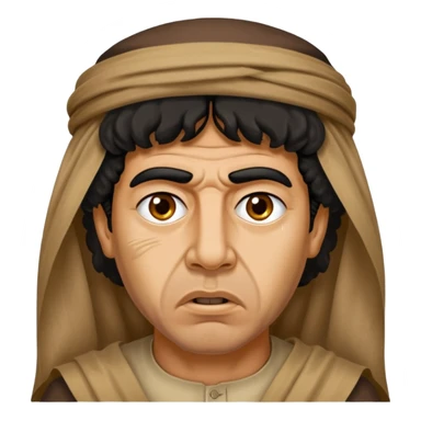 Al Khadaffi as emoji. Make him look rough and angry. sticker