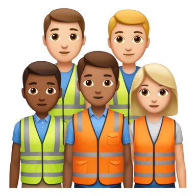 People in Vests sticker