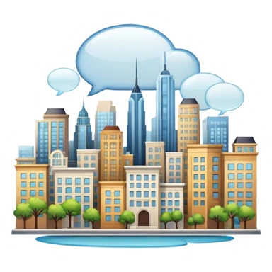 An icon representing a visual novel, inspired by games like 'One Day in London.' The design features a detailed cityscape with characters in dynamic poses, as if caught in a pivotal story moment. Speech bubbles and narrative text appear. Transparent background sticker